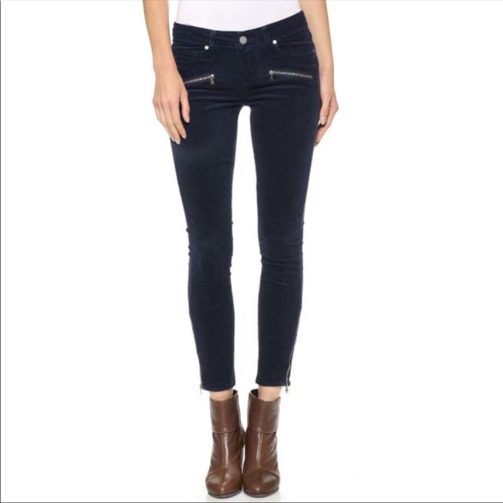 PAIGE Corduroy Stretch Skinny Pants Ankle Zipper Size 29. Fits like size 6/7-ish